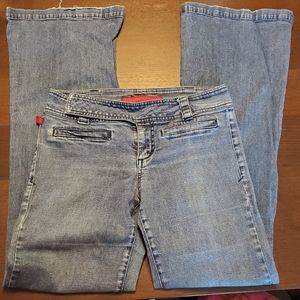 FIRE JEANS very worn size 5 perfectly faded